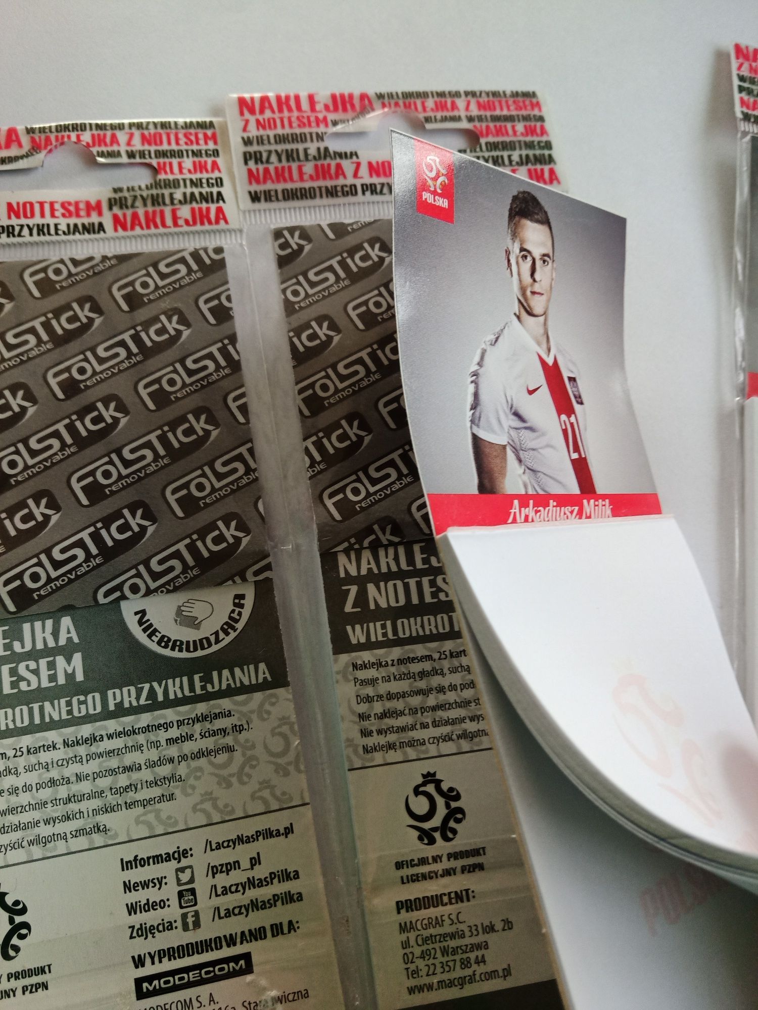 Notesik Łączy nas piłka i naklejka pilkarza