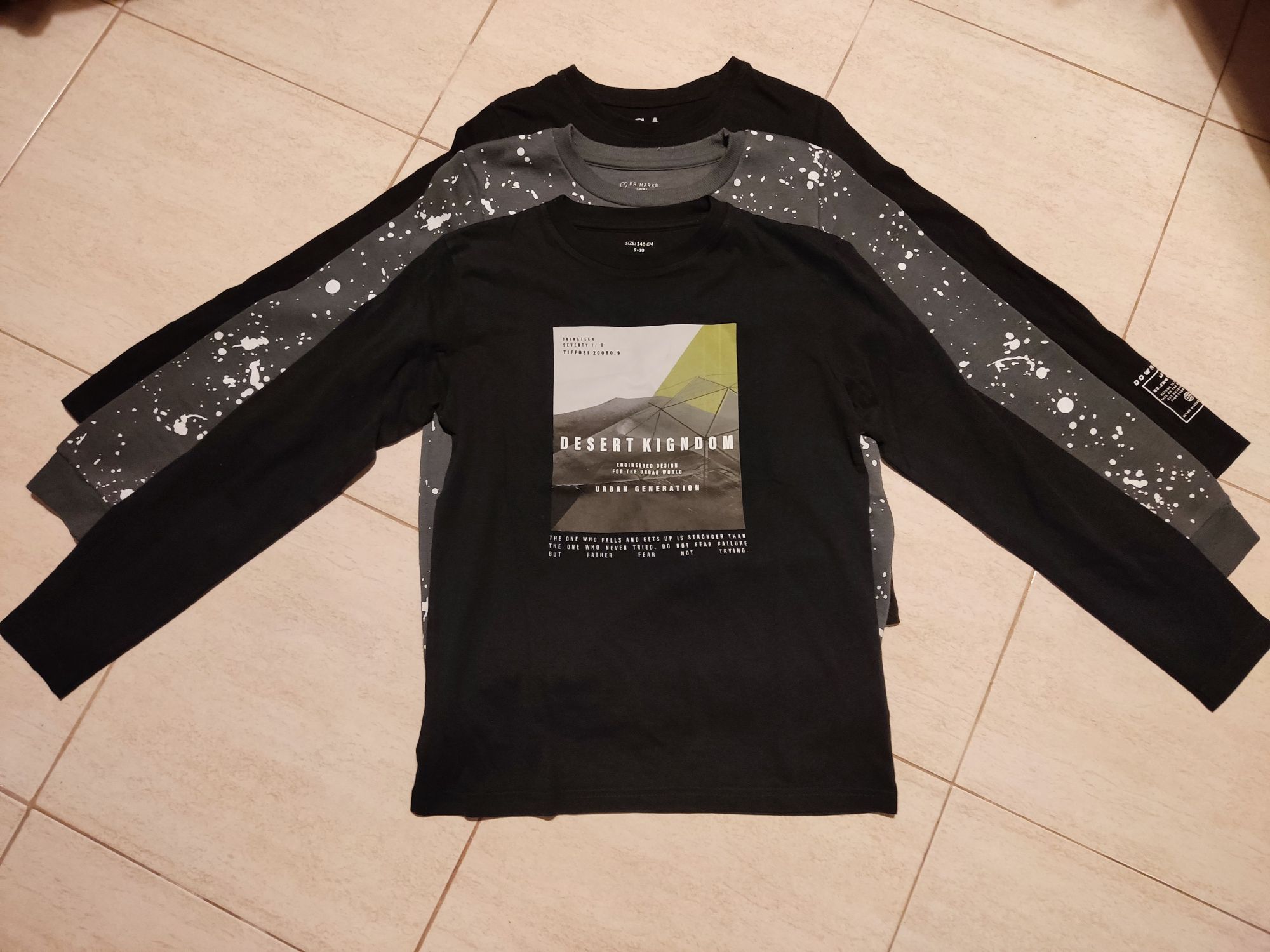 Conjunto de 3 sweats 9-10 anos  -  140cm