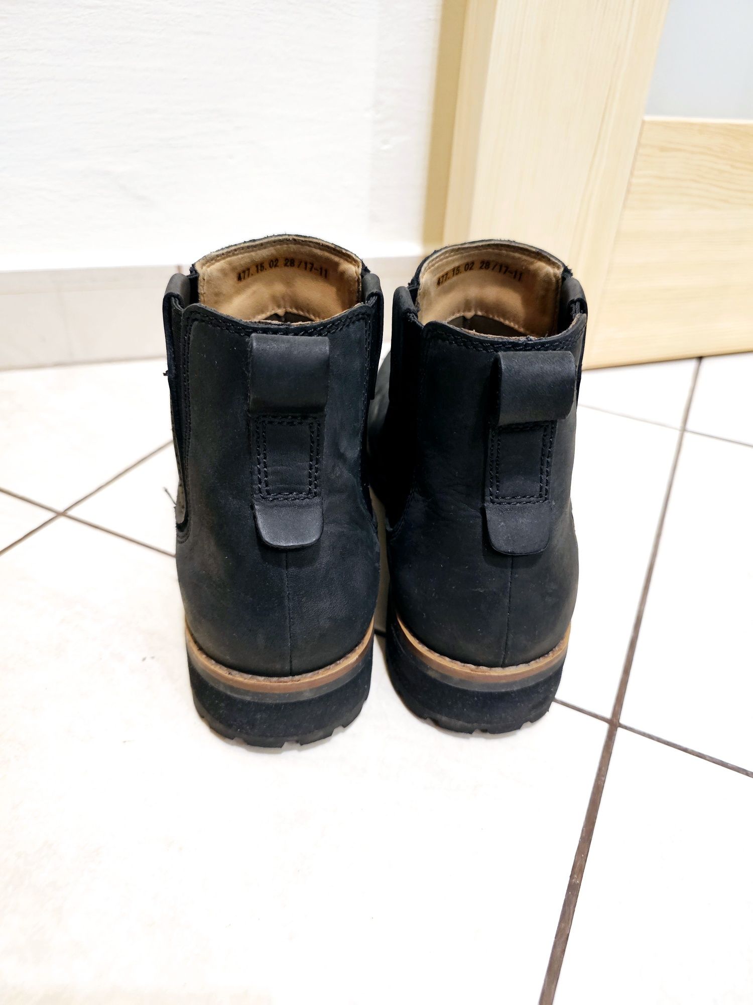 Czarne botki Camel Active 46 nubuk