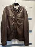 Meska kurtka skorzana Massimo Dutti roz xl