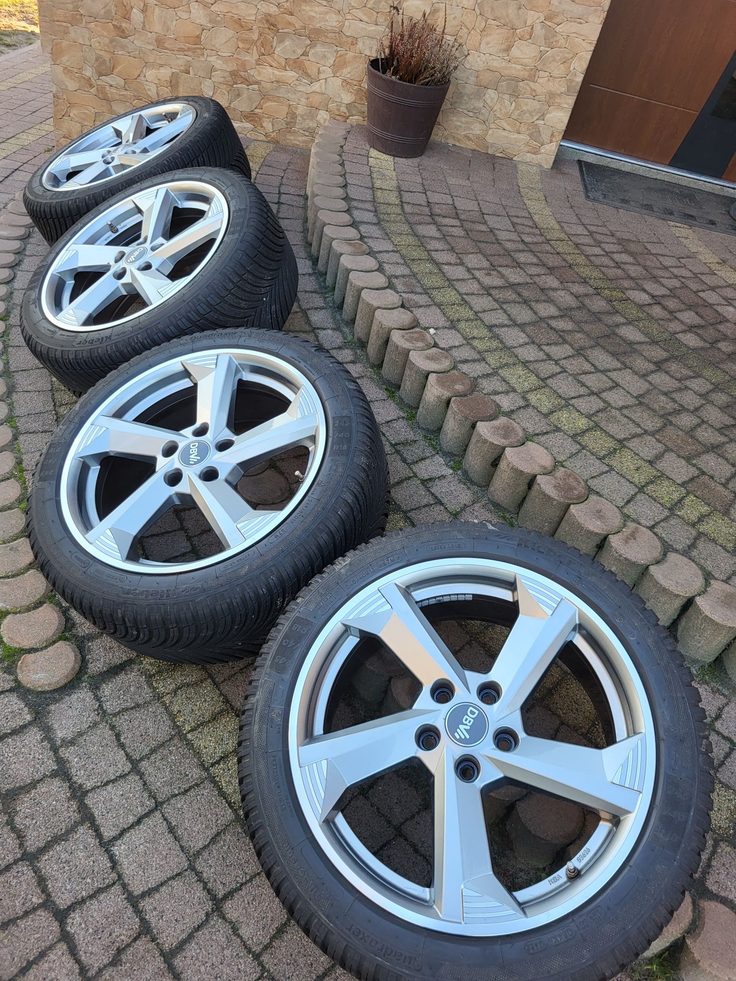 Felgi DBV 18" 5x112 245/40/18 Kleber Wielosezonowe Audi/Skoda/Seat