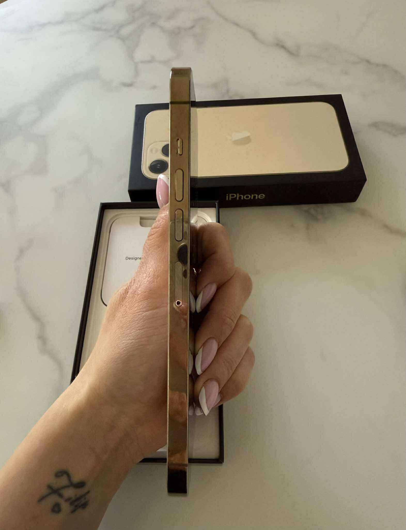 iPhone 13 Pro Max 256gb Gold Stan Idealny Bateria 87% GRATISY