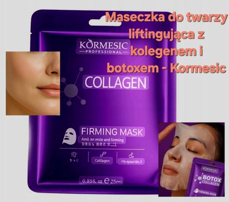 Maseczka Liftingująca z kolegenem i botoxem - Kormesic