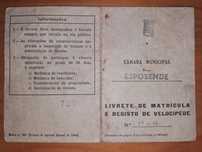Livrete antigo Bicicleta "ESMALTINA" - SET/1980
