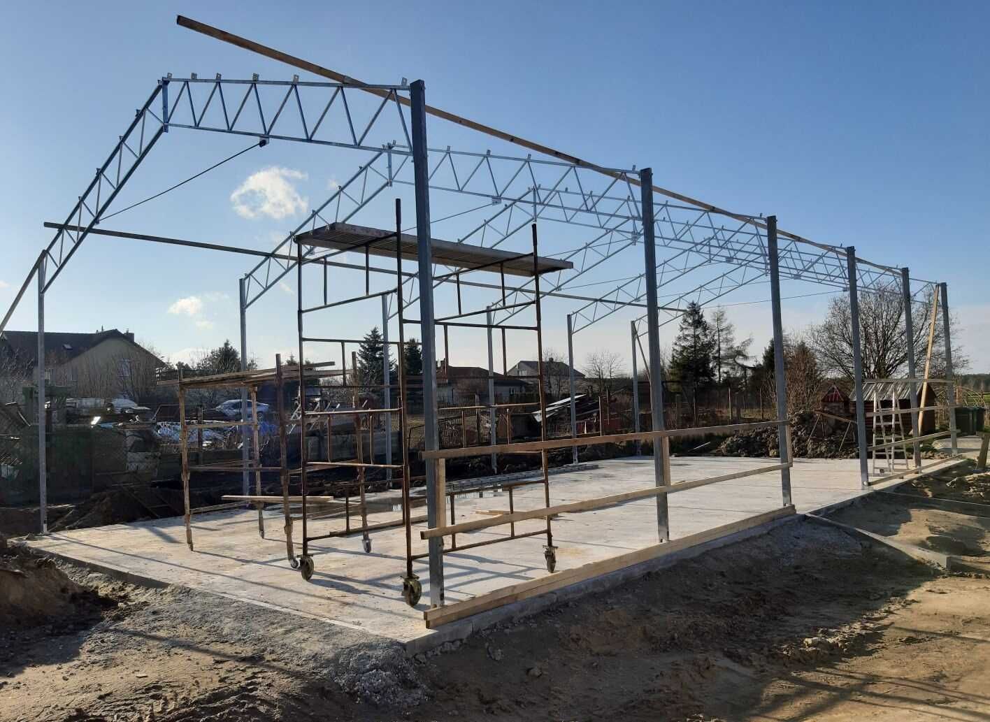 Konstrukcja stalowa 8x13 ocynkowana magazyn hala wiata garaż warsztat