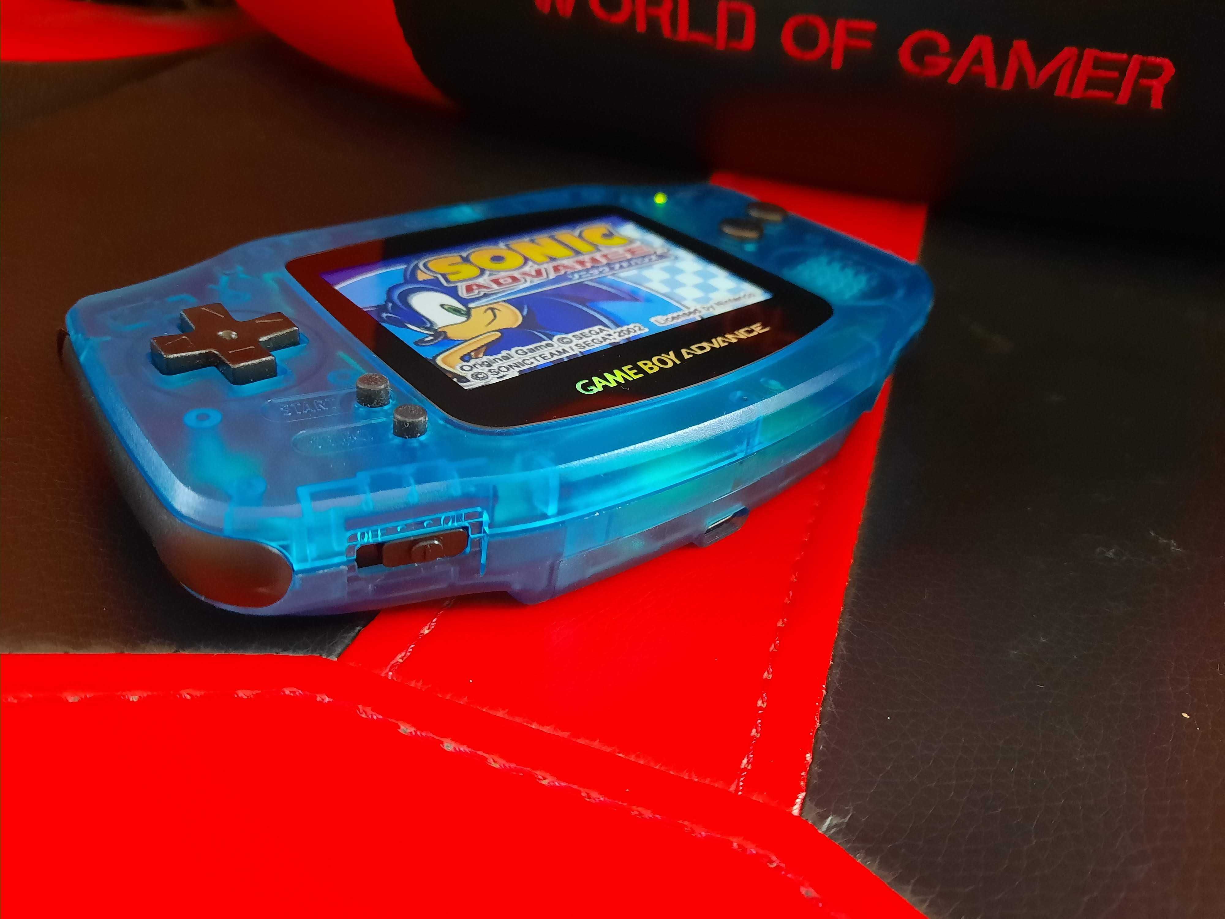 Gameboy Advance LCD IPS Funnyplaying V3  Laminado - Clear Blue Edition