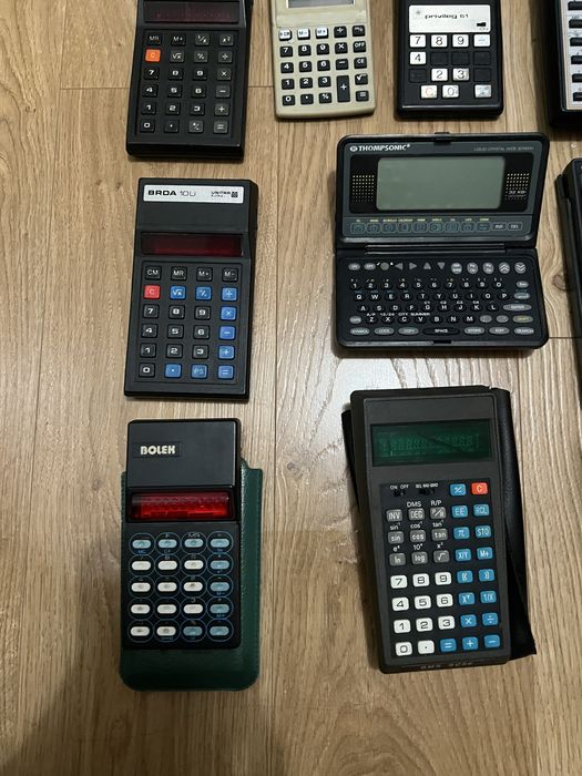 24 Kalkulatory vintage prl unitra bolek magda