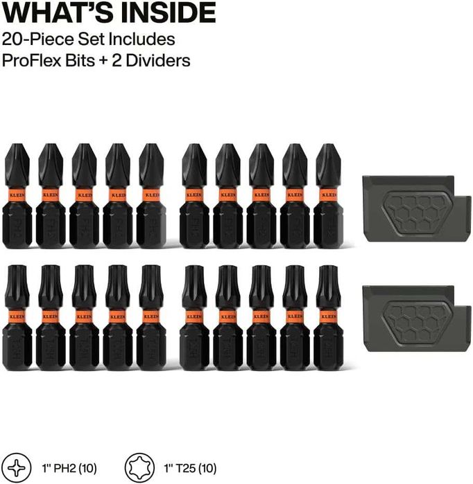 RYOBI набір 22шт. Титанові свердла (сверла) Hex 1/4