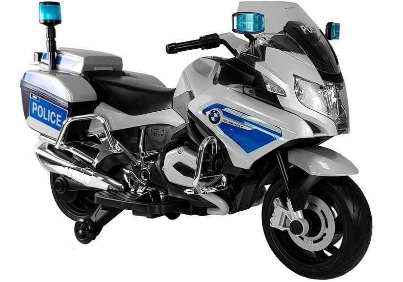 Autko motorek MOTOR BMW POLICJA R1200T na akumulator dla dzieci
