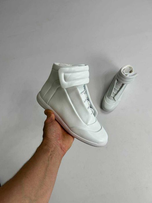 MAISON MARGIELA FUTURE WHITE HIGH кеди білі кросівки кеды белые 40 42