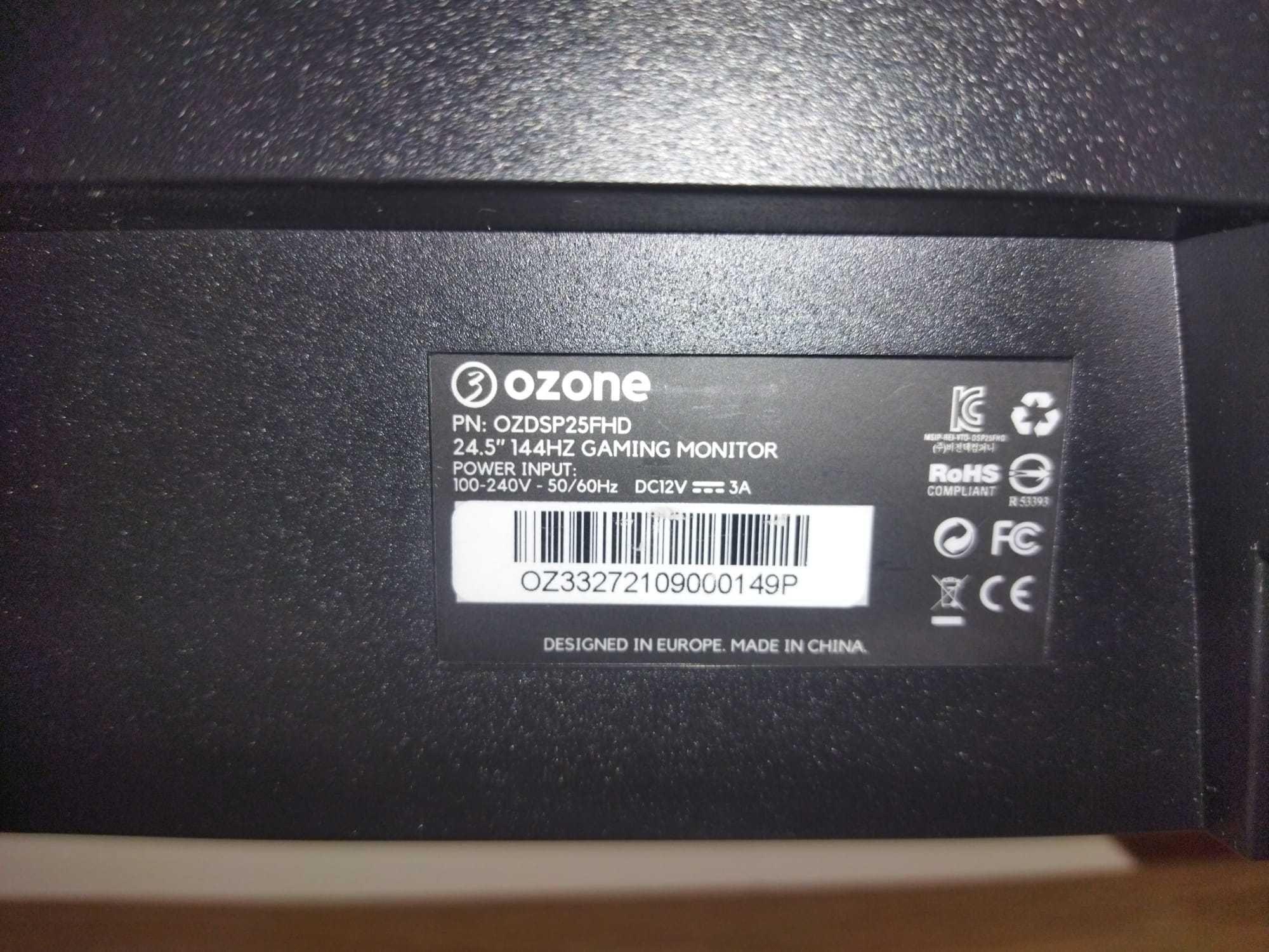 Monitor Ozone DSP25 TN 24.5" FHD 144Hz FreeSync / G-SYNC Compatível