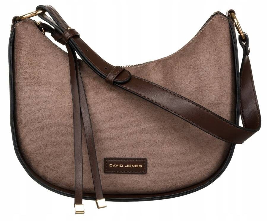 elegancka torebka-bagietka damska ze skóry ekologicznej - david jones