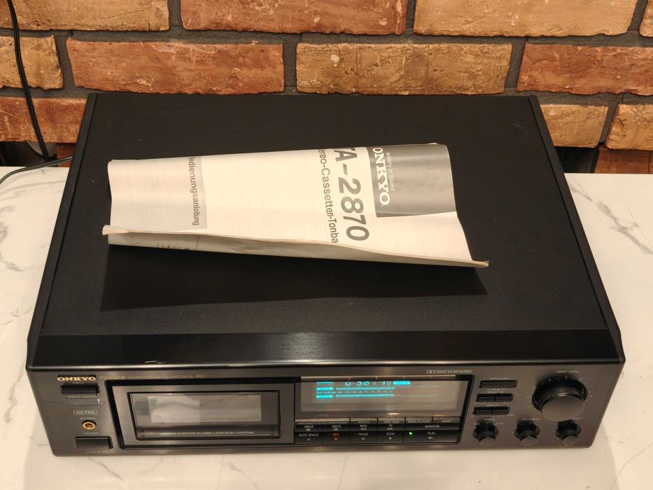 ONKYO Integra TA-2870 ! Flagowy deck kasetowy ! ORG Instrukcja