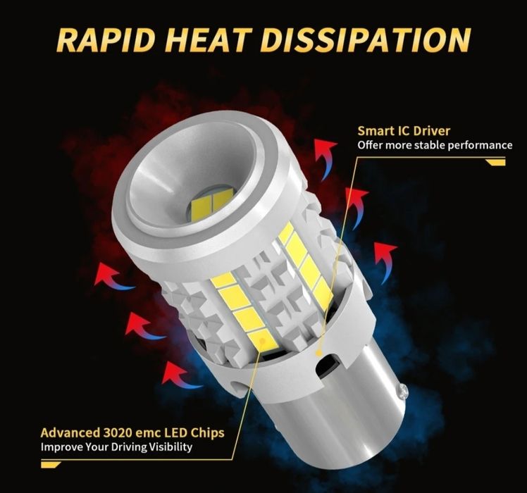 Led лампа в повороты с обманкой 23w.BAU15S PY21W цена за 1шт.