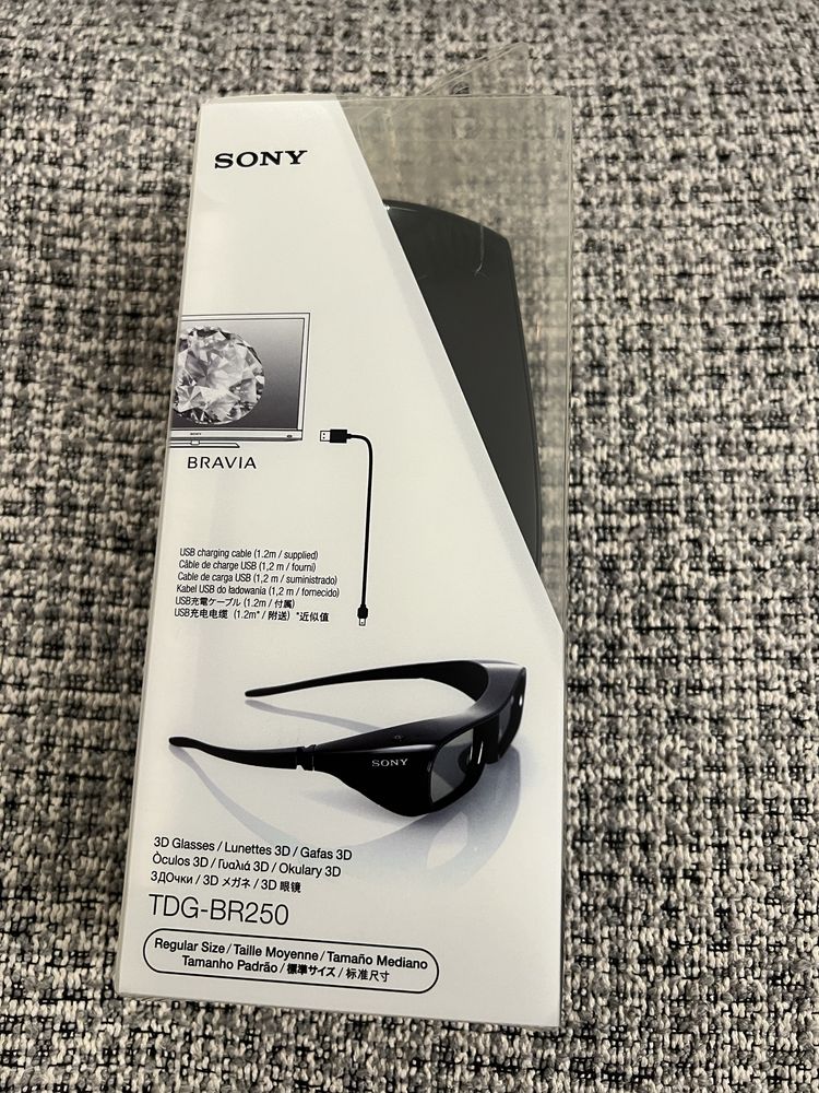 Dwie pary Okularów 3D SONY TDG-BR250 nowe w opakowaniu