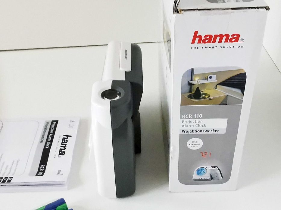 Budzik Projekcyjny Hama RCR 110 Radiowy DCF Podświetlany LCD