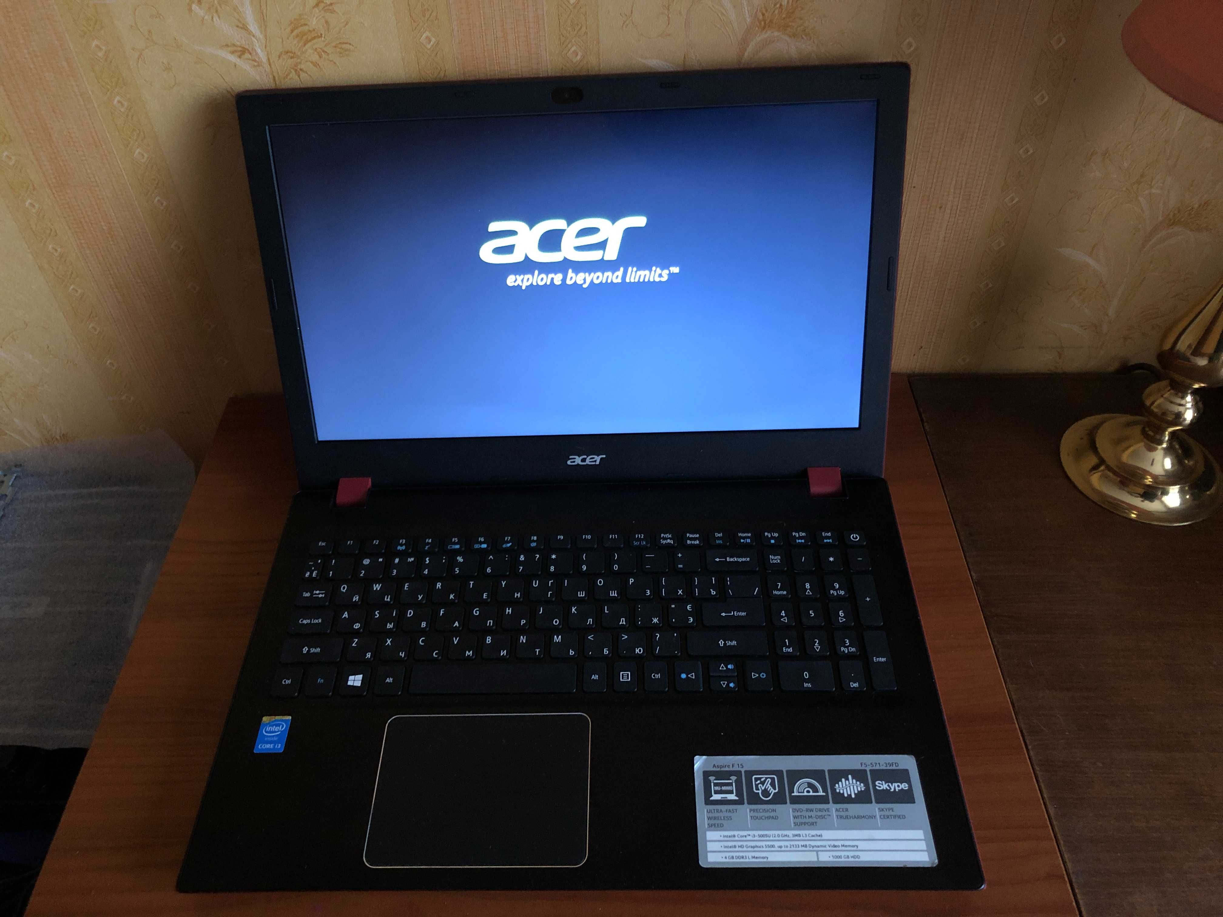 Ноутбук Acer F5-571 i3-5005U/6gb /HDD 750GB/Intel HD5500