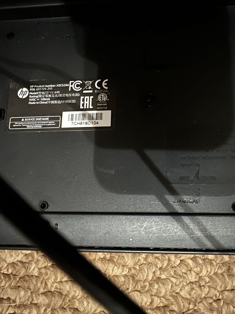 Клавіатура HP K1500 Black (H3C52AA)