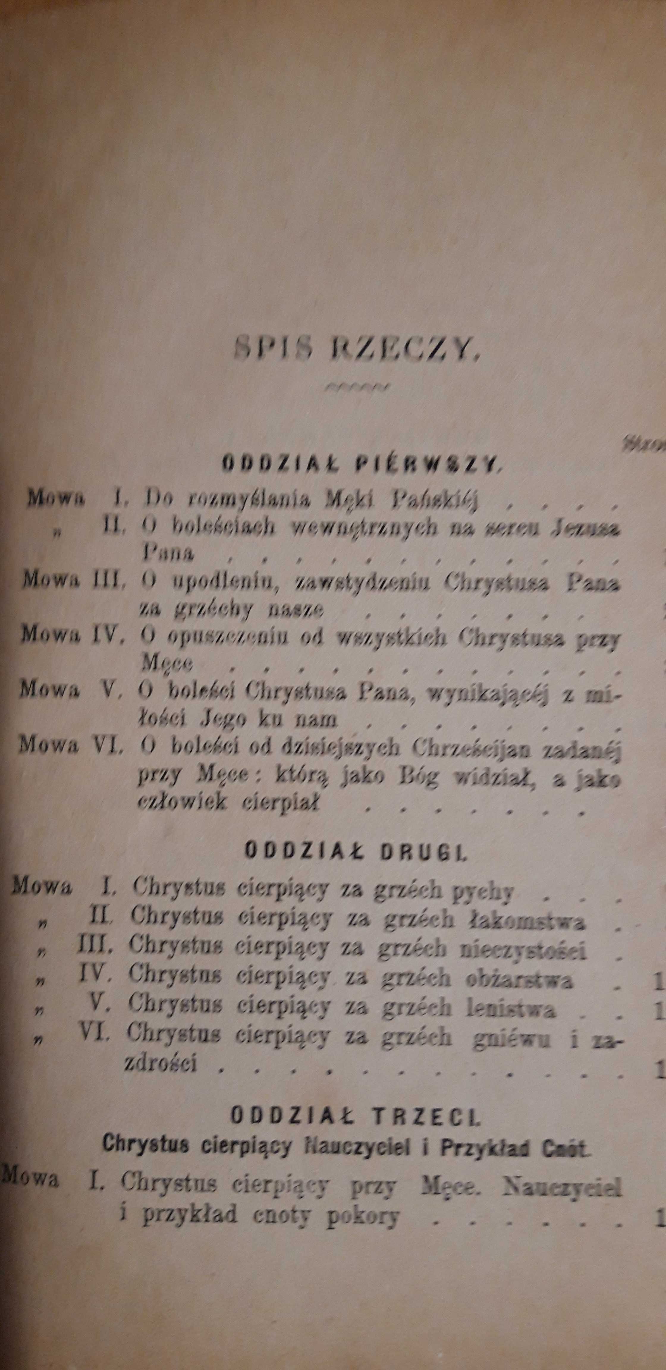 Mowy Parafijalne -Kazania Pasyjne - Ks.T. Grodzicki-Kr.1884,opr.