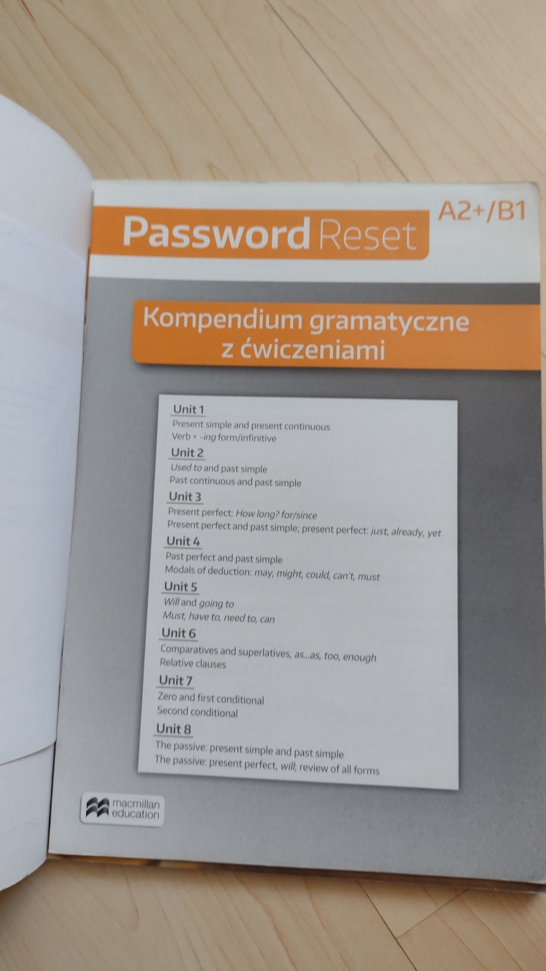 Podręcznik password reset A2+/B1