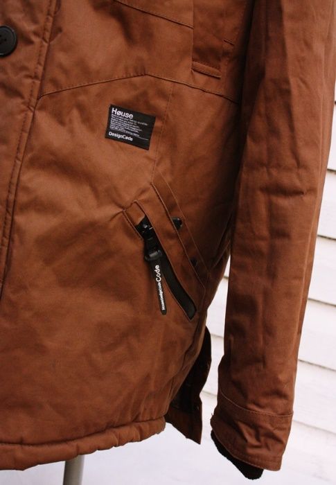 Granatowa Kurtka parka House Design Code