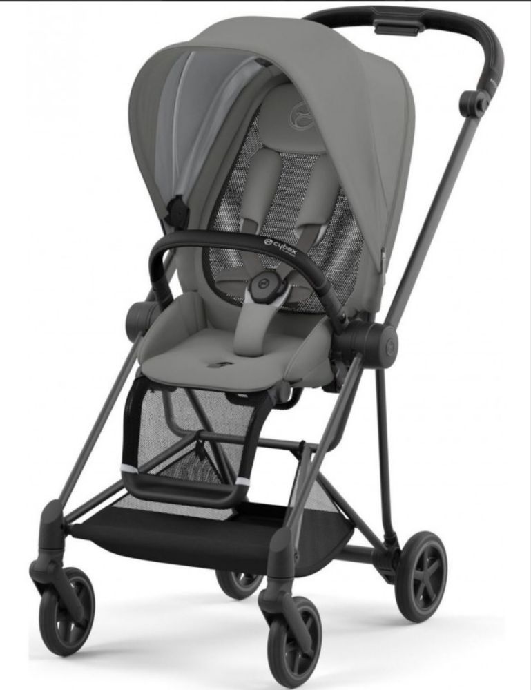 Прогулянкова Коляска Cybex Mios 4.0 Mirage Grey, Шасі Matt Black