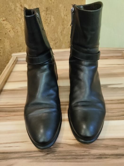 Зимові шкіряні сапожки 41р.