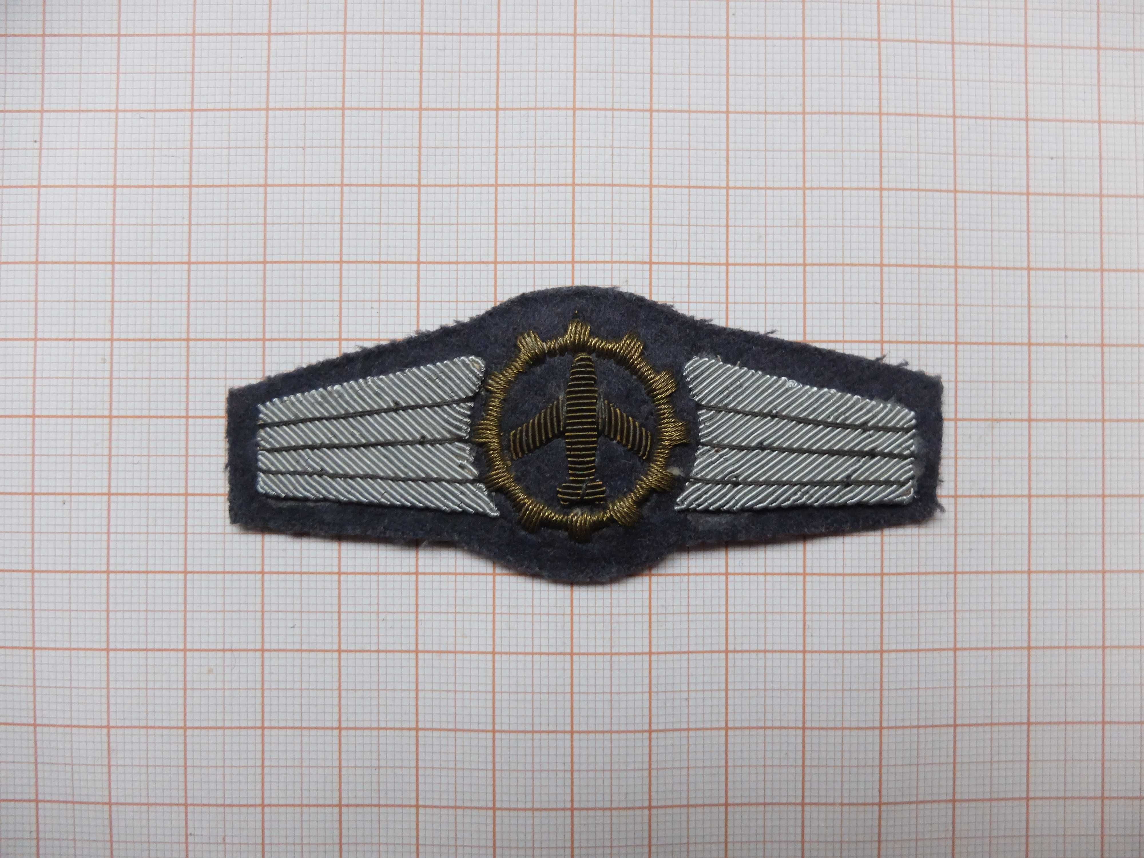 Kolekcjonerska naszywka lotnicza, skrzydełka, wojsko, wersja 6.
