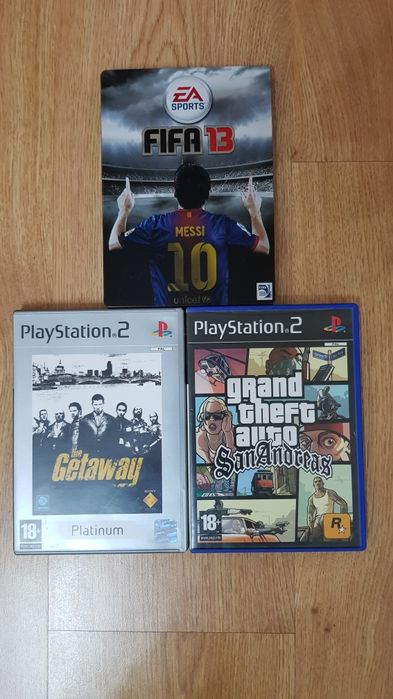 PlayStation 2 a funcionar.