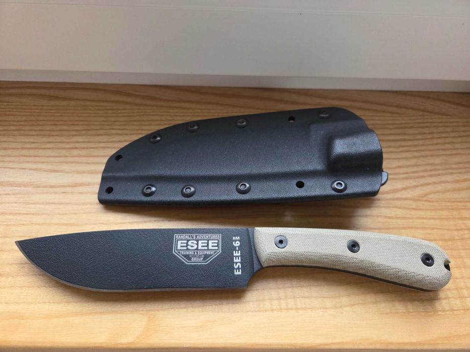 Nóż myśliwski survivalowy outdorowy ESSE 6 wartość 950zł