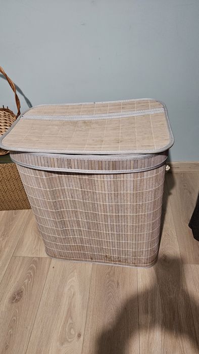 Bambusowy kosz na pranie  100L