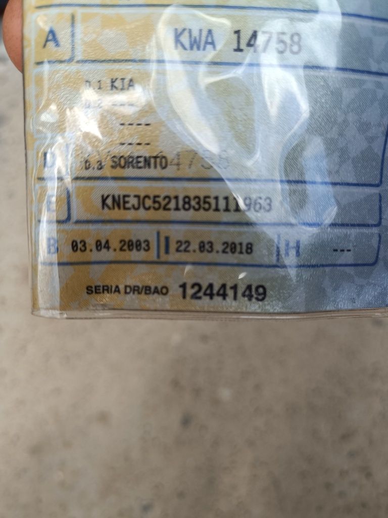 Kia Sorento 2.5 automat 4x4 reduktor. 2003