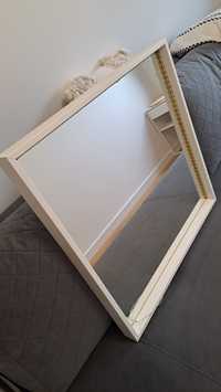 Lustro IKEA NISSEDAL białe 65x65 cm