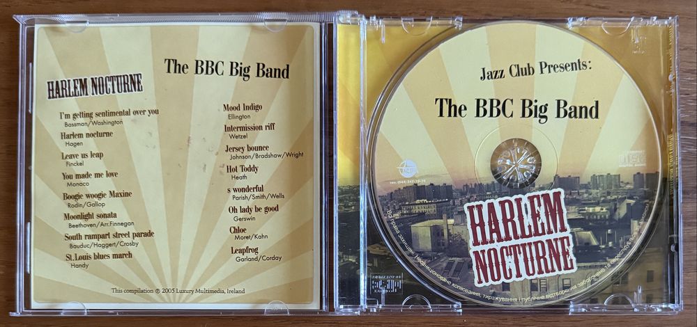 CD диск Jazz Club Presents: Harlem Nocturne - The BBC Big Band