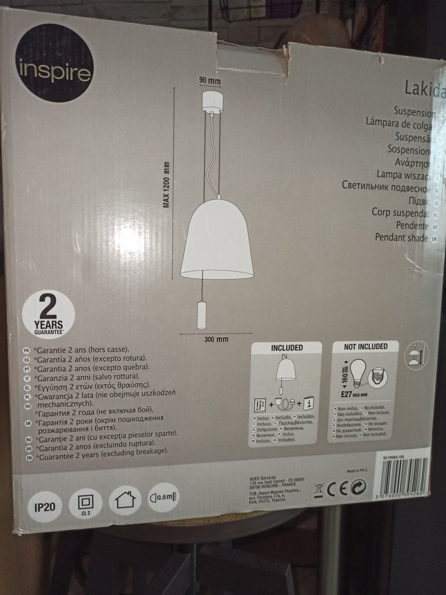 Lampa wisząca Lakida