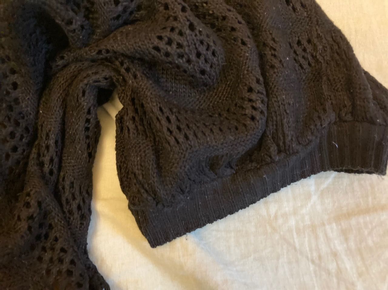 Sweterek bluzka motylek L 40 ażurowy oversize