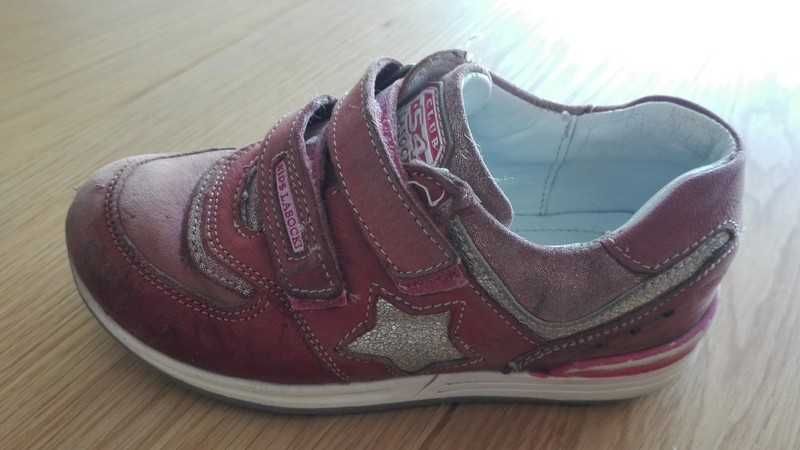 Sneakersy dziewczęce skórzane Lasocki Kids - rozmiar 27