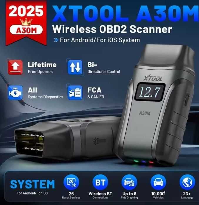 Автосканер мультимарочний OBD2 XTOOL Anyscan A30M 2025