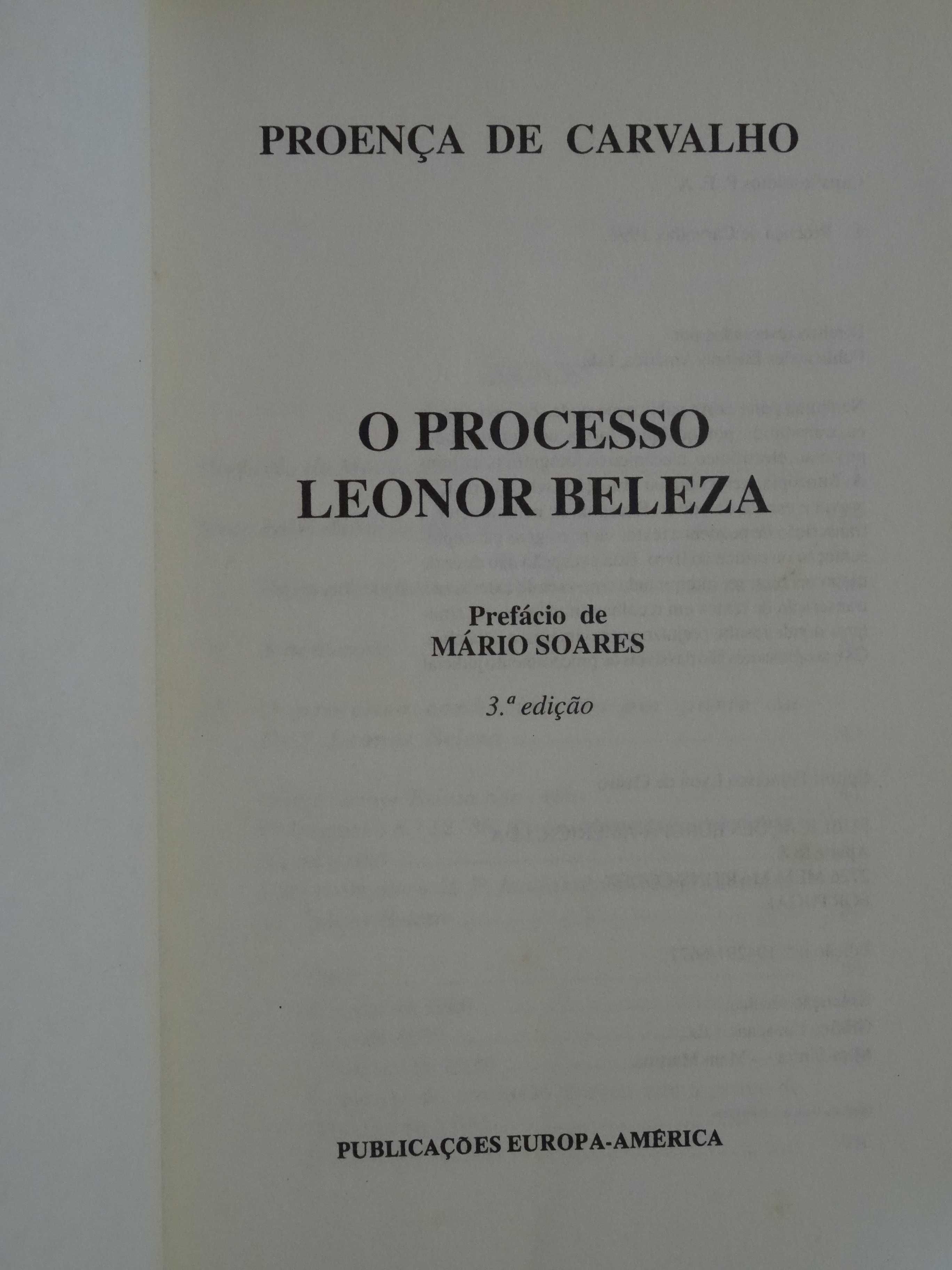 O Processo Leonor Beleza de Daniel Proença de Carvalho
