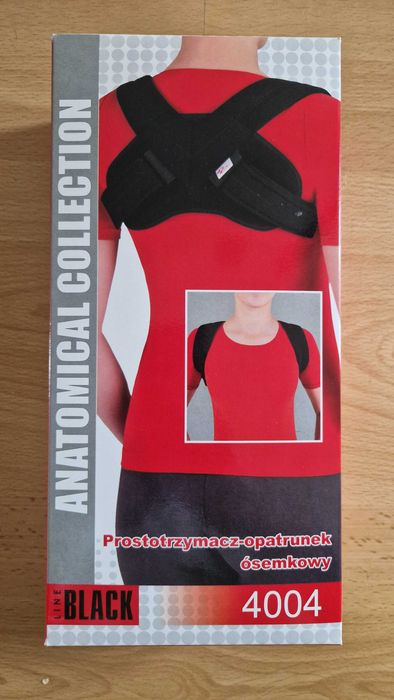 Prostotrzymacz opatrunek ósemkowy orteza złamany obojczyk