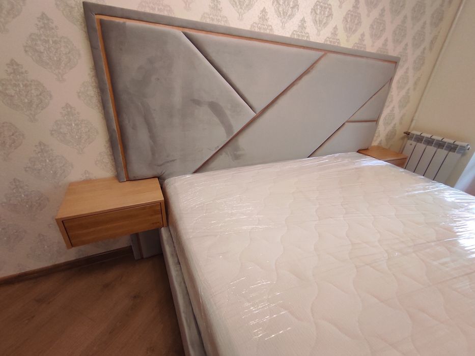 Ліжко Стронг з матрацом і тумбами, кровать, матрас