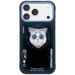 Etui Nimmy Glasses Cool Cat MagSafe do iPhone 17 Pro - czarno-niebiesk