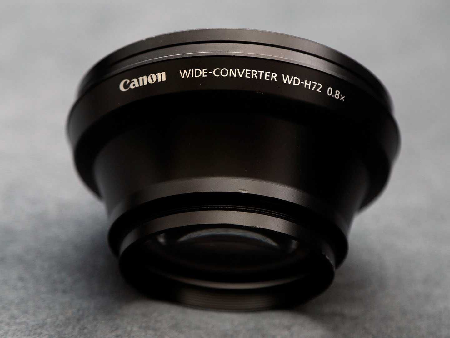 Lente Canon wd-h72 conversora grande angular 72 mm 0,8x