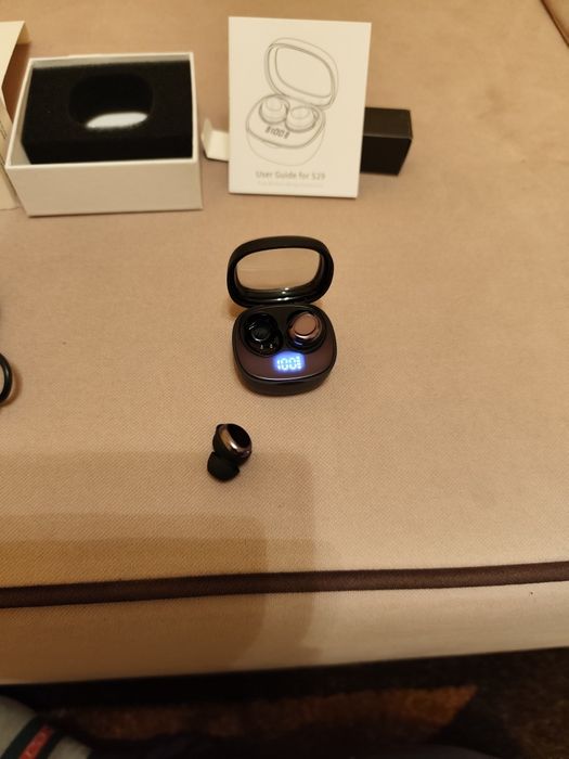 Nowe Słuchawki Bezprzewodowe Douszne Doubc Headphones S29 - Czarne