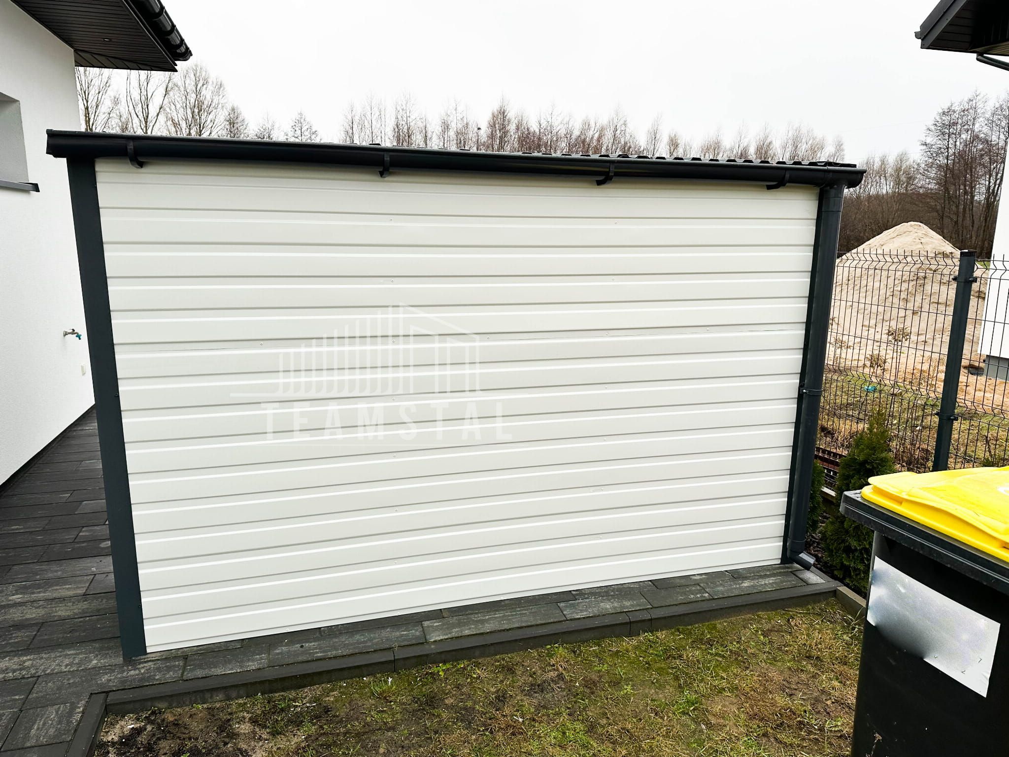Domek Ogrodowy - Schowek 4x3 - okno - drzwi - rynny - Biały TS527