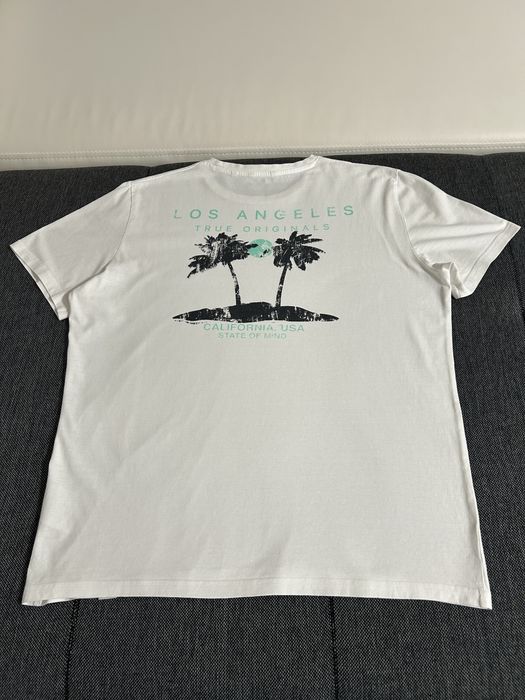 Koszulka biała z nadrukiem marki C&A rozmiar M - stan bardzo dobry