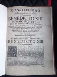 Constituição do Papa Benedicto XIII , Sec XVIII