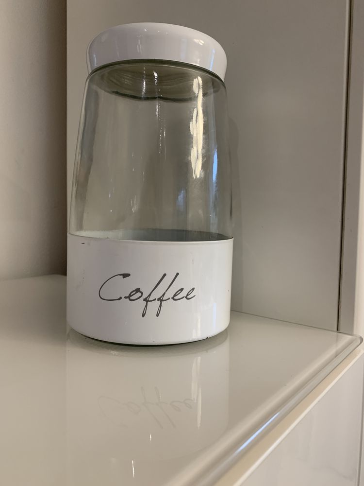 Pojemnik kuchenny szklany słoik na kawę