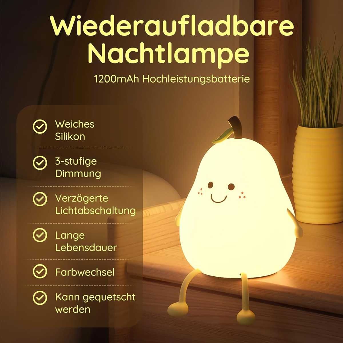 Nowa lampka nocna / lampa / silikonowa / ściemniana / LED !A2155!