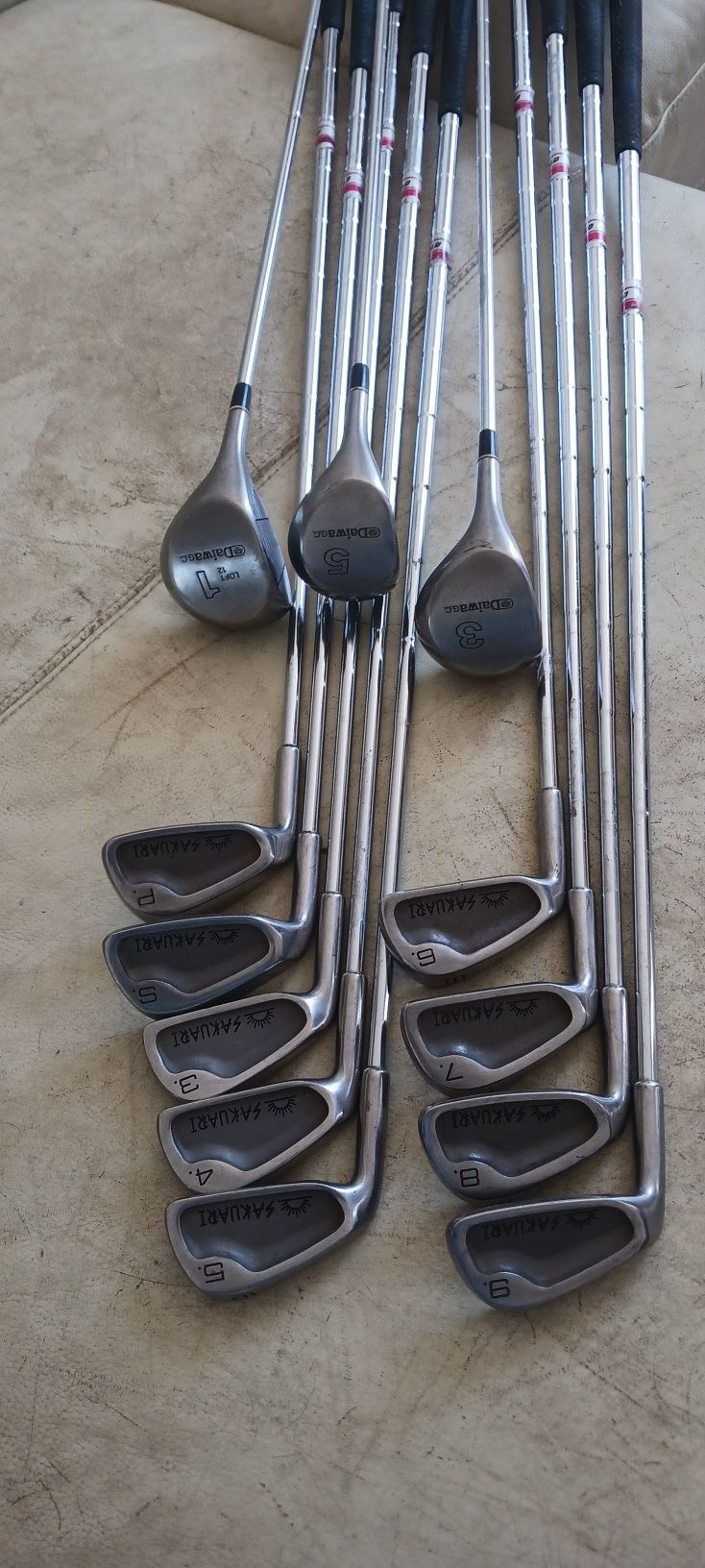 Vendo 12 tacos de Golfe esquerdinos com respectivo saco